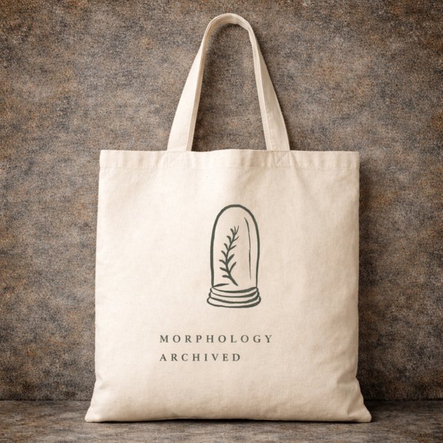 Botanical Dark Academia Minimalist Garden Reader  Tote Bag (Creator Uploaded)