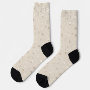 Botanical Dot Pattern Socks