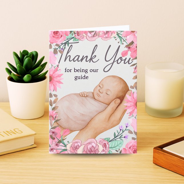 Botanical Doula Thank You Note | From New Parents Card (Creator Uploaded)