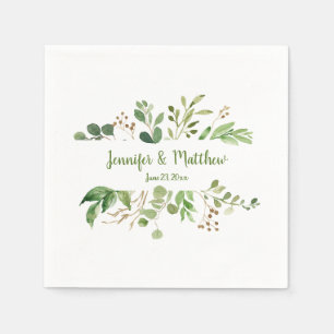 Botanical Dream Eucalyptus Wedding Napkins