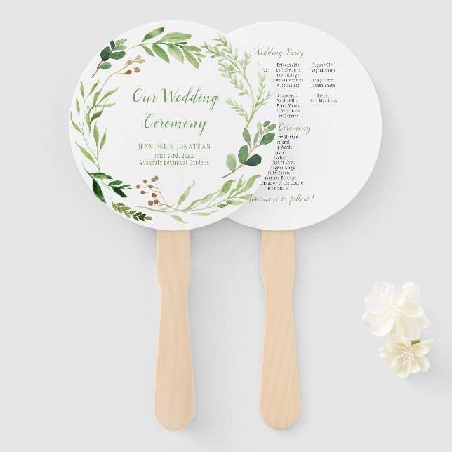 Botanical Dream ROUND Fans (Front and Back)