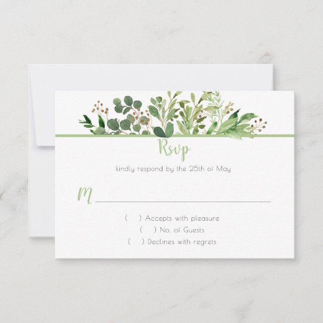 Botanical Dream RSVP (Front)