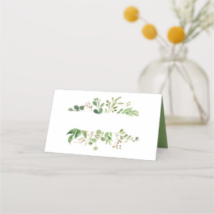 Botanical Dream Rustic Greenery Cartes de lieu