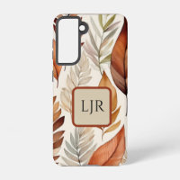 Botanical Earthy Brown and Sage Phone Case