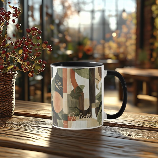 Botanical Earthy - Personalized Abstract Nature Mug (Creator Uploaded)