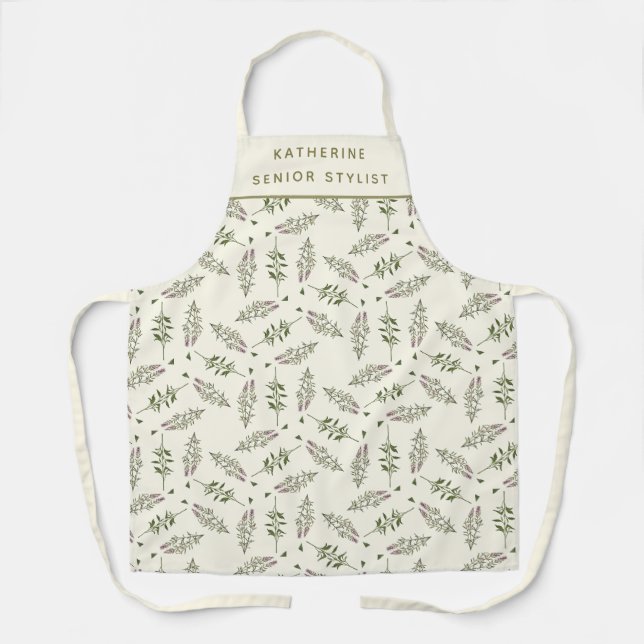 Botanical Elegance Stylist Apron (Front)