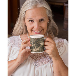 Botanical Elegance – Swan in the Forest Bone China Mug