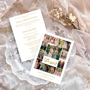 Botanical Elegant 12 Photos Time Life Graduates Invitation