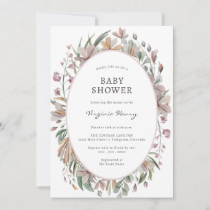 Botanical Elegant Baby Shower Invitation