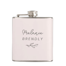 Botanical Elegant Modern Minimalist Pink