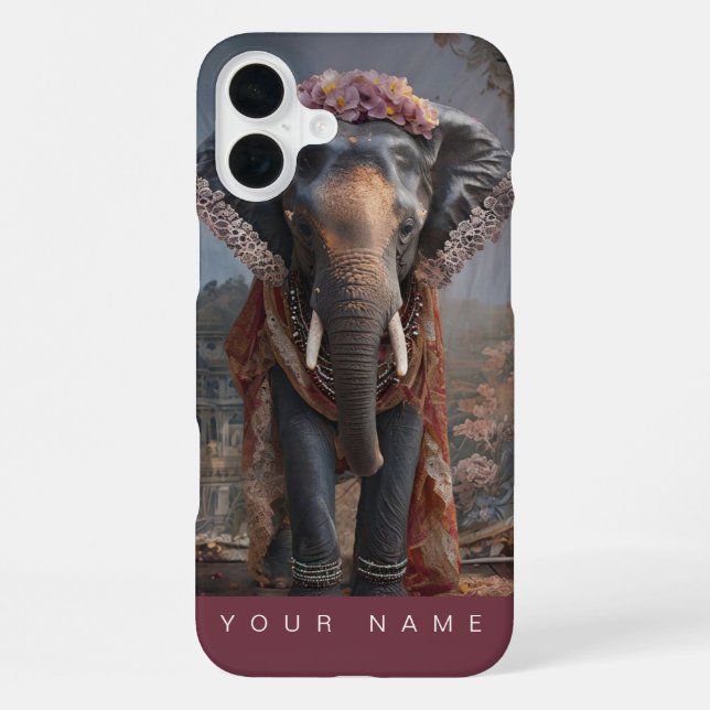 Botanical Elephant iPhone Case (Back)