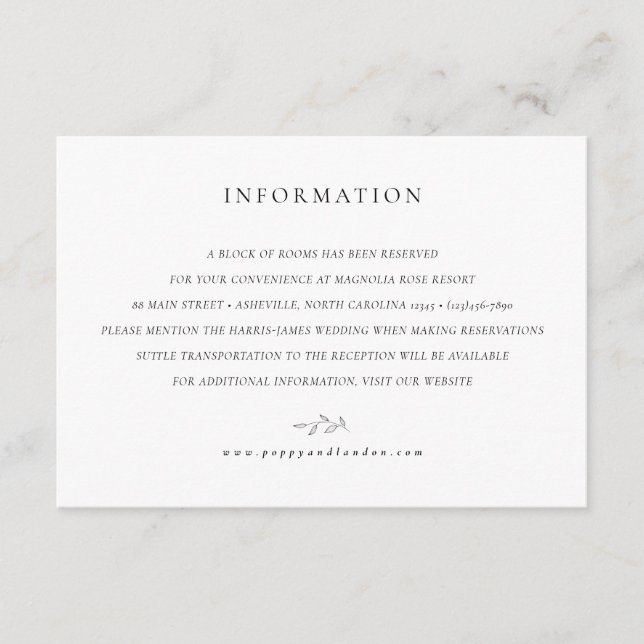 Botanical Enclosure Card - A block of rooms  (Front)