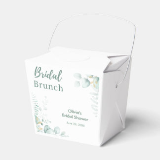 Botanical Eucalyptus Bridal Brunch Bridal Shower Favor Box