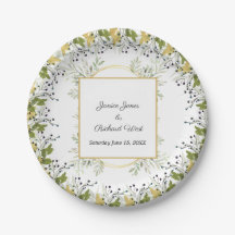 Botanical Eucalyptus Gold Frame Wedding