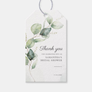 Botanical Eucalyptus Greenery Baby Shower Gift Tags