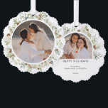 Botanical Eucalyptus Greenery Custom Christmas Ornament Card<br><div class="desc">Enhance your holiday celebrations with our "Botanical Eucalyptus Greenery Custom Christmas Ornament Card." This exquisite card is designed to capture the essence of cottagecore elegance with its delicate eucalyptus greenery and botanical watercolor wreath. The minimal foliage wreath and simple, neutral Christmas card design create a sense of timeless beauty, making...</div>