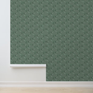 Botanical Eucalyptus Greenery Pattern Wallpaper