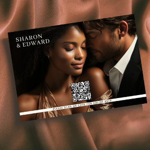 Botanical Eucalyptus Greenery Photo Wedding RSVP Card