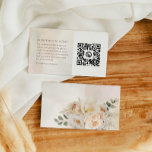 Botanical Eucalyptus Honeymoon Fund QR Code Enclosure Card<br><div class="desc">Floral Eucalyptus Wedding Honeymoon Fund QR Code card that your guests will love - while simplifying gift-giving and helping you create an unforgettable honeymoon. All text can easily be personalized with your message and payment details (Zelle, PayPal and Venmo) and your QR code. Matching items in our store Cava Party...</div>