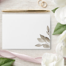 Botanical Eucalyptus Leaves Wedding Invitation