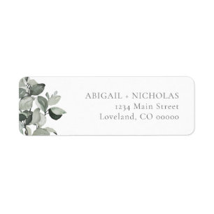 Botanical Eucalyptus Return Address