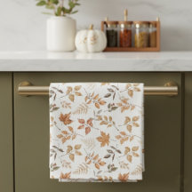Botanical Fall Autumn Themed Dry Orange Leaves