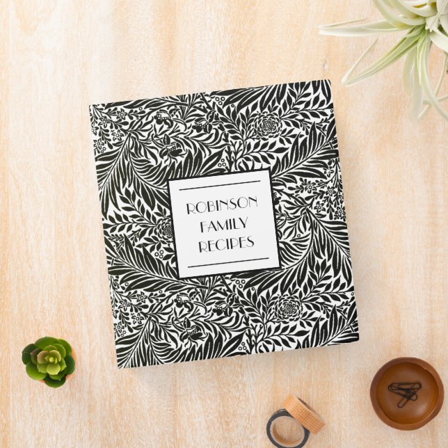 Botanical Family Name Kitchen Recipe Cookbook Binder (In Situ)