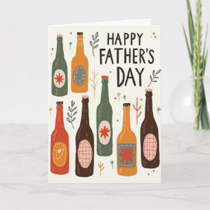 Botanical Fathers Day Bottles Card