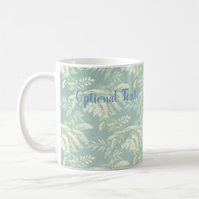 Botanical Fern Fronds Coffee Mug (Left)