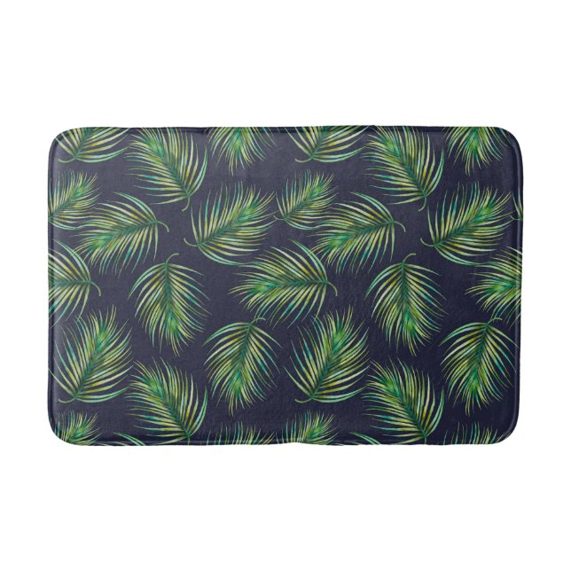 Botanical Fern Leaf Bath Mat (Front)