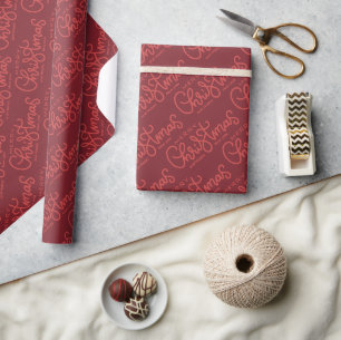 Botanical Festive Holiday and Birthday Custom Wrap Wrapping Paper