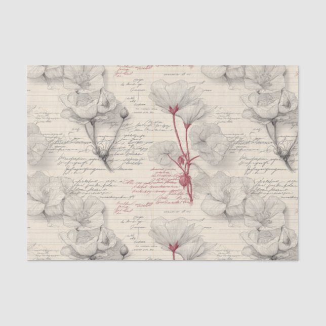 Botanical Field Notebook Tissue Paper (Front)