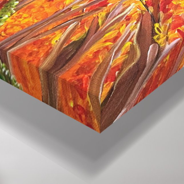 Botanical Field - Om Canvas Painting (Corner(Bottom))