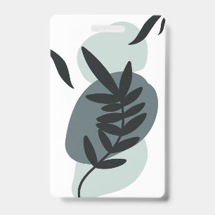Botanical floral design  badge