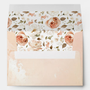 Botanical Floral Elegant Victorian Wedding Envelope
