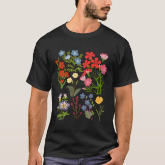 Botanical Floral Flower Hawaiian For T-Shirt