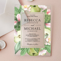 Botanical Floral Green Apple Orchard Wedding
