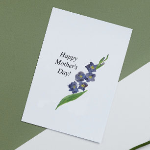 Botanical Floral Greeting Mother's Day Lily Card