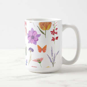 Botanical Floral Mug  Nature-Inspired Gift for Her