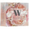 Botanical Floral Peony Monogram Name Recipe Book