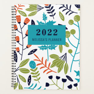 Botanical Floral Personalized Annual Planner