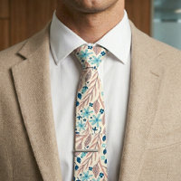 Botanical floral sea green