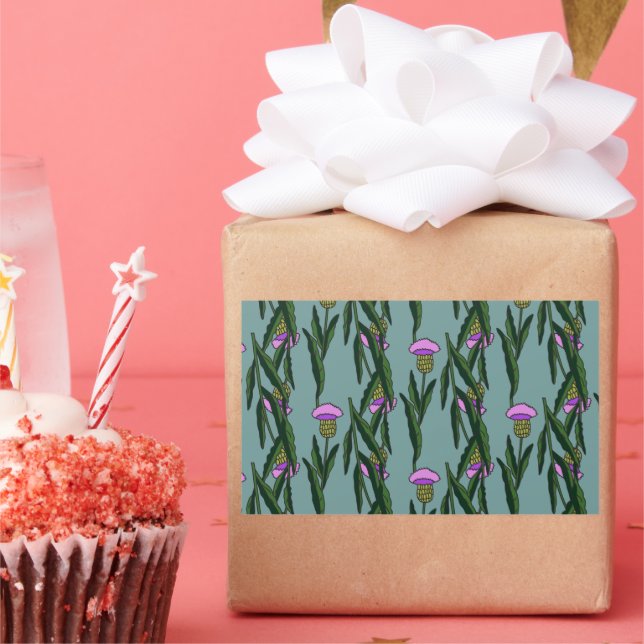 Botanical Floral Seamless Pattern Vector Sticker (Party)