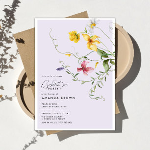 Botanical Floral Trendy Graduation Class of 2026   Invitation