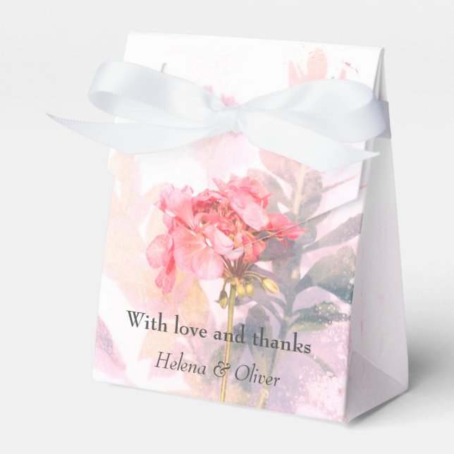 Botanical Floral Wedding | Favor Box (Front Side)