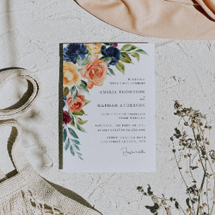 Botanical Floral Wedding Invitation