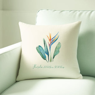 Botanical Florida Room Decor Ideas Outdoor Pillow