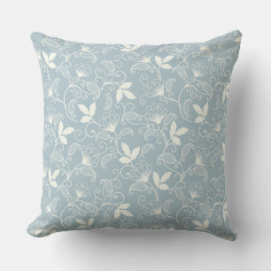 Botanical Flower Floral Pattern 20" x 20" Throw Pillow