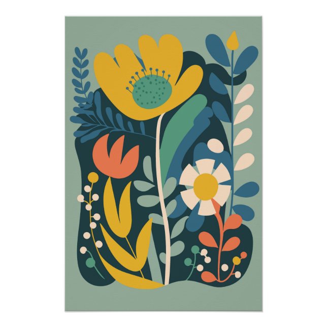 Botanical Flower Nr. 17 Poster (Front)