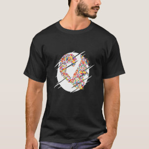Botanical Flower Squirrel T-Shirt